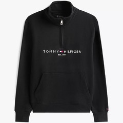 Tommy Hilfiger Men’s Regular Fit Embroidered Tommy Logo Quarter-Zip Sweatshirt
