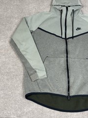 Nike Tech Fleece Windrunner Hoodie Mens Large Green Gray 885904-473