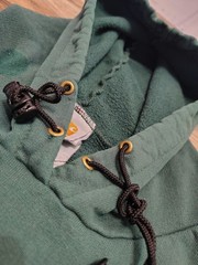 VTG Carhartt K132 HTG Green Hoodie Heavyweight Sweatshirt Pocket Logo 2XL Y2K