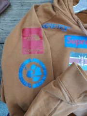 Supreme 1994 Hooded Sweatshirt With Kenya Flag Rust Color Size M