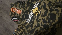 A Bathing Ape BAPE x READYMADE TigerShark Green Camo Full Zip Hoodie