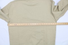 Daily Paper Mens Terry Sweatshirt Crew Neck Twill Beige M Embroidery Banded Neck