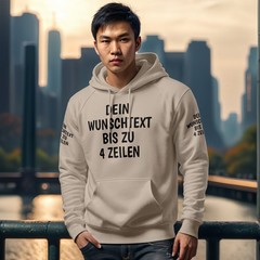 Personalised Custom Text Hoodie – Hooded Sweatshirt Unisex Mens Womens, Gesc