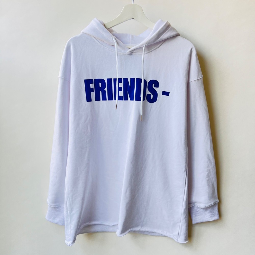 VLONE Friends Hoodie, white/blue/purple, Size M