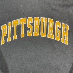 Pittsburgh Youth Small Black Gold Colosseum Hoodie Sweatshirt
