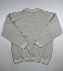 Macanudo Classics Sweatshirt Mens Large Gray Waffle Knit Crewneck Pullover Logo