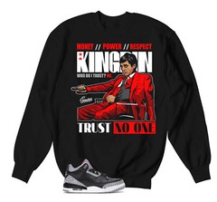 Sweatshirt To Match Jordan 3 Black Cement Outfits – Trust Issues Sweater