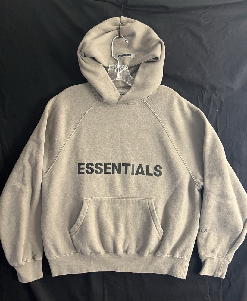 Fear of God Essentials Exclusive Hoodie Tan Brown Mens XXS Sweatshirt Oversized