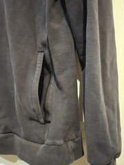 ​Fabletics Men’s The Courtside Hoodie Size Medium Charcoal Gray French Terry Zip