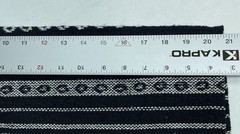 Baja Mexican Aztec Striped Hoodie Mens Small Black/White KangarooPocket Preowned