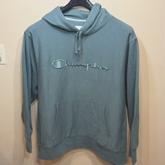 Champion Hoodie Sweatshirt Mens 4XL Green Heavyweight Pullover Kangaroo Pocket