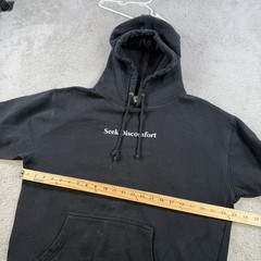 Yes Theory Seek Discomfort Hoodie Mens Medium Black Fleece Pullover YouTube