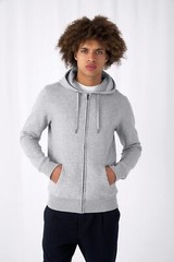 B&C Collection King Zipped Hoodie WU03K – Men’s Modern Style Sweatshirt