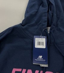 NEW New Balance New York City Marathon 2024 Finisher Hoodie Blue Mens Size L