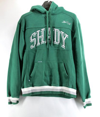 Vintage Shady LTD Pullover Med Hoodie Green Eminem Shady Y2K Hip Hop Gray Cuffs