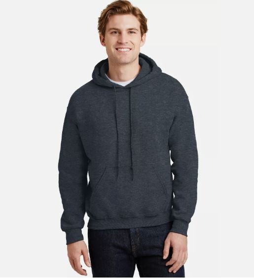 Gildan G185 Mens Long Sleeve Heavy Blend Stylish Hooded Sweatshirt With Pockets