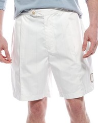 BRUNELLO CUCINELLI MEN’S WHITE PLEATED TAILORED SHORTS MSRP $1280