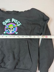 One Piece Men’s Neon Skull Graphic Hoodie Black Size S