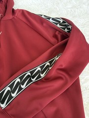 Nike Adult S Deep Red Side Design Hoodie. Great Shape & Quality
