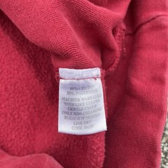 VTG Taft University Hoodie Mens Small Red College School Law Sports Outdoor Y2K