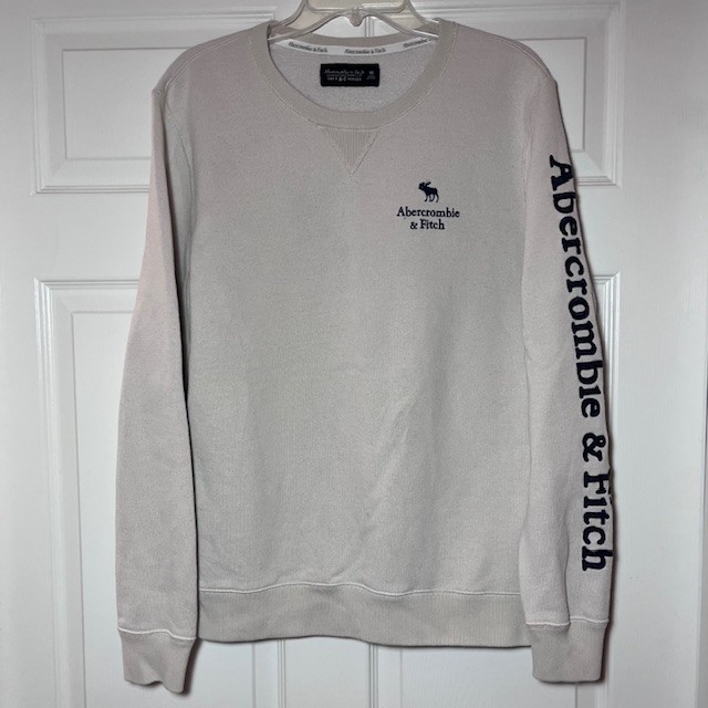 Abercrombie & Fitch A&F Size M Mens Crewneck Sweatshirt Soft Fleece