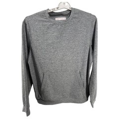 Outdoor Voices Mens Heather Gray Long Sleeve Sweatshirt with Pouch Pocket Size S