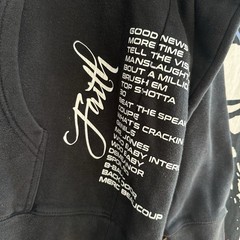 Vlone Pop Smoke Faith King of New York Hoodie Sweatshirt Drill Rap Hip Hop L
