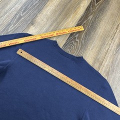 Vintage United States Navy Sweatshirt Mens S Blue US Sailor Spellout Y2K Sweater