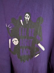 slashers unisex size 5XL full zip purple hooded sweatshirt teefury *used*
