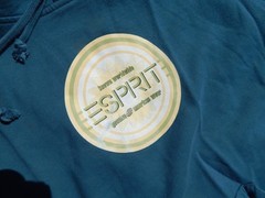 Vintage Esprit Known Worldwide Hoodie Sweatshirt Adult Size Medium