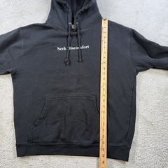 Yes Theory Seek Discomfort Hoodie Mens Medium Black Fleece Pullover YouTube