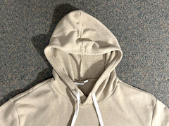 Onia Hoodie Men’s Medium Beige Long Sleeves Cotton Polyester Blend Pockets