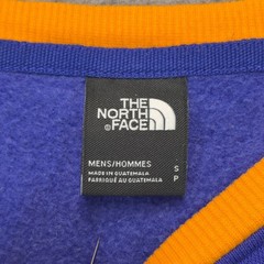 North Face Sweatshirt Mens Small Purple Green Yellow Colorblock Hiking Casual
