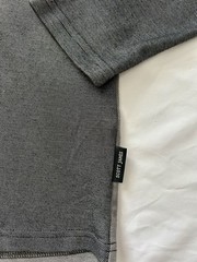 Mens, James Scott Long Sleeve Black/grey Hooded Shirt Size L