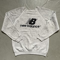 Vintage 1980s New Balance Tri-Blend Rayon Logo Raglan Sweatshirt Made In USA M