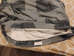Moes Guns 3XL. T Block Pullover With Choc Chip Lines Hood. No Size Tag