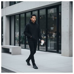NEW Fear of God Essentials Stretch Limo Black Hoodie Size Large Authentic✅