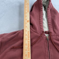 Katahdin Iron Works Hoodie Mens XL Red Sherpa Lined Full Zip Fleece LL Bean