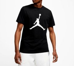 *NEW* Men’s NIKE AIR JORDAN JUMPMAN PRINT CREW T SHIRTS BLACK (CJ0921 011)