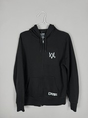 Watch Dogs 2 DedSec Full Zip Hoodie Black Graphic Gaming Sweatshirt Size M