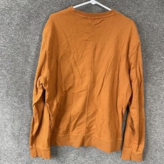 BLDWN Sweatshirt Mens Large Brown Crewneck Pullover Cotton Knit Fall Casual