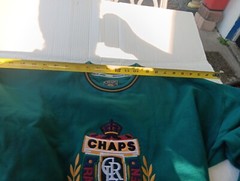 Vintage 90s Chaps Ralph Lauren Embroidered Collegiate Green Crewneck M EUC CLEAN