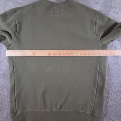 Origin Sweatshirt Mens Large Green 100 Kilo Fleece Made USA Crewneck Pullover