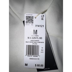 NWT Adidas Men’s All Season White Hoodie Sweatshirt, Medium
