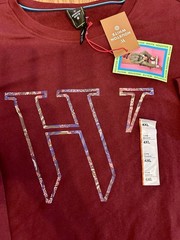 Houston White Mens 4XL Maroon Red Graphic Crewneck Sweatshirt NWT Flawed