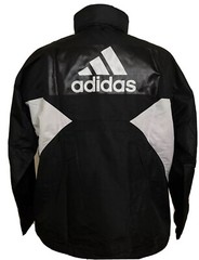 Adidas New Jacket With Hoodie Black Microfiber