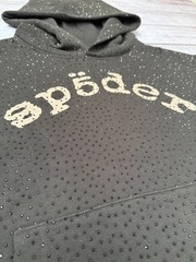 *BRAND NEW* Spider Worldwide Rhinestone VVS Black Hoodie – FREE Ship Size XXL