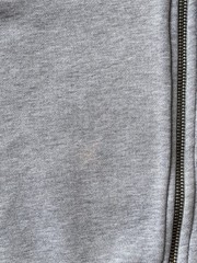 Vivienne Westwood Gray Zip Up Hoodie Orb Logo Sweatshirt Embroidered Sz XL Y2K