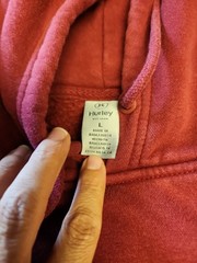 Hurley Men’s Fleece Pullover Hoodie Size Large Deep Red