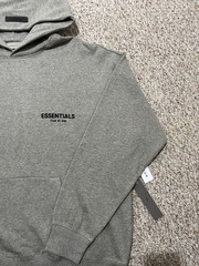Fear of God Essentials Hoodie Dark Oatmeal SS22 size L 100% authentic